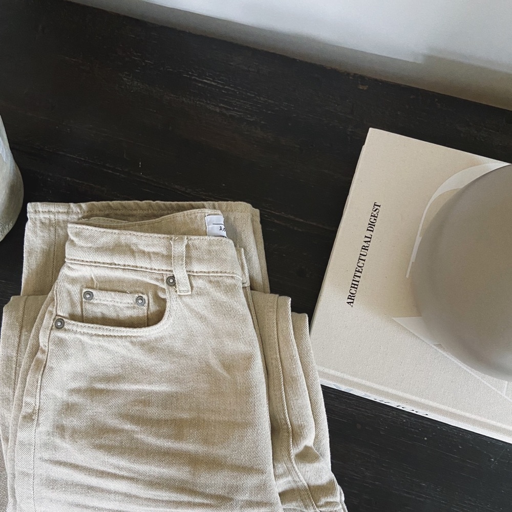 &Other Stories Linen Blend High Rise Jeans